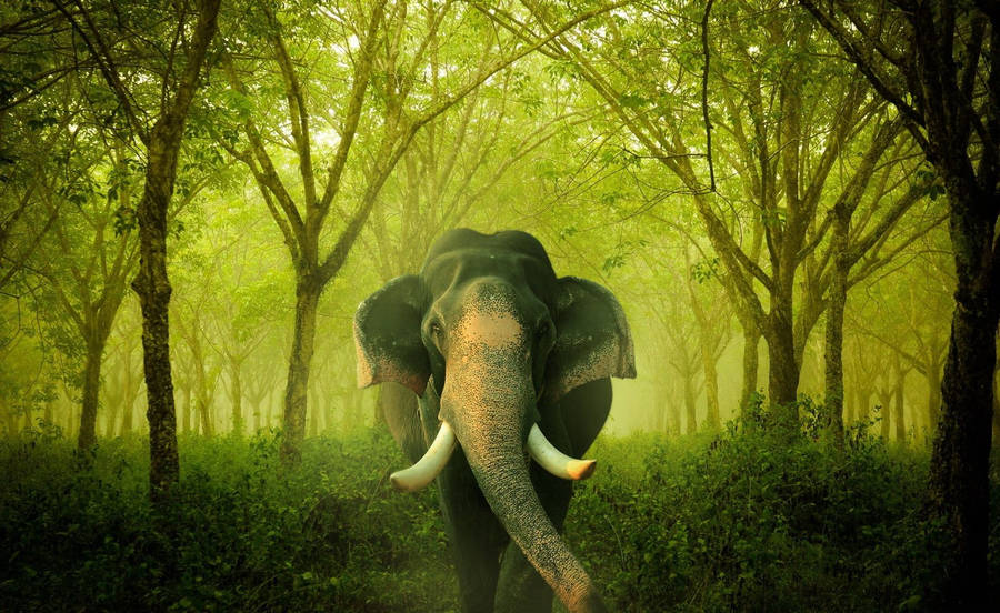 The Majestic Elephant Wallpaper