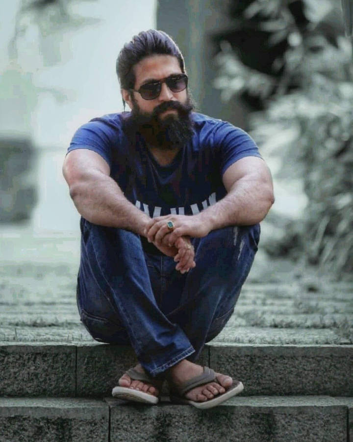 The Majestic Rocky Bhai In A Pensive Mood Wallpaper