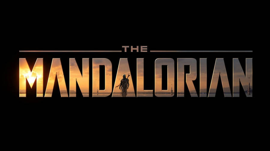 The Mandalorian Title Logo Wallpaper