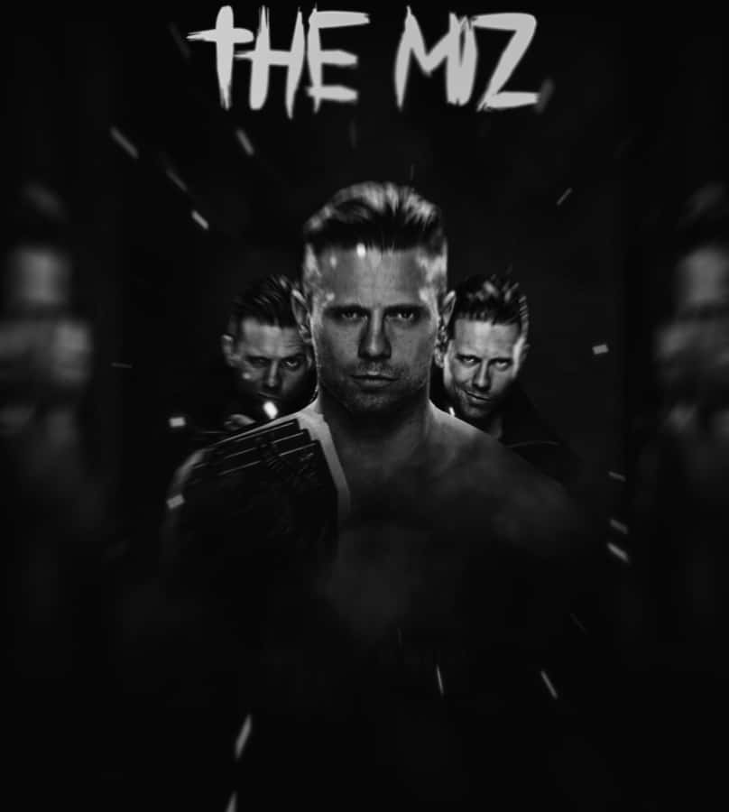 The Miz In Black And White Poster Wallpaper