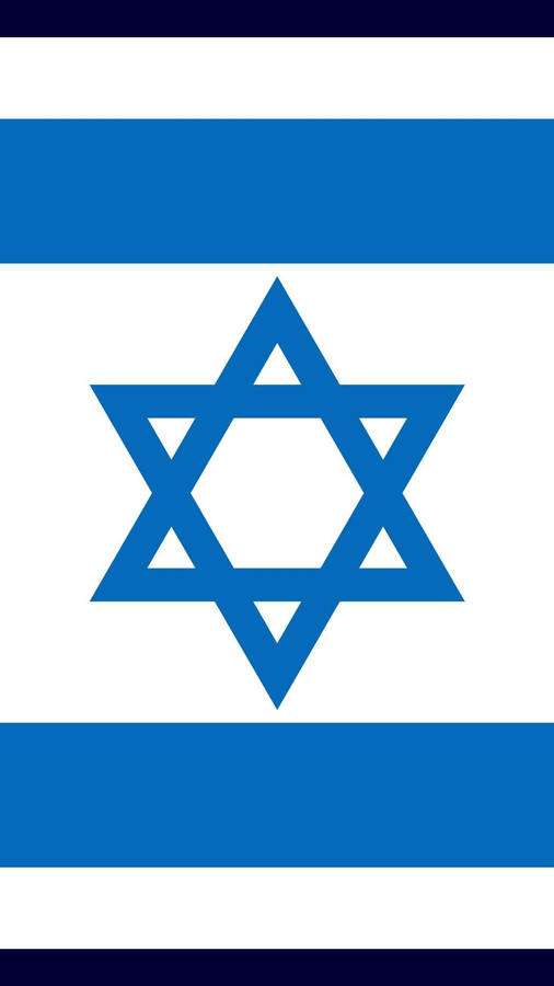 The National Flag Of Israel Displaying The Star Of David Wallpaper