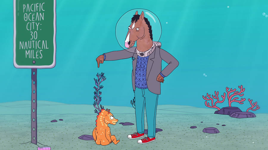 “the New Baby Seahorse Of Bojack Horseman” Wallpaper