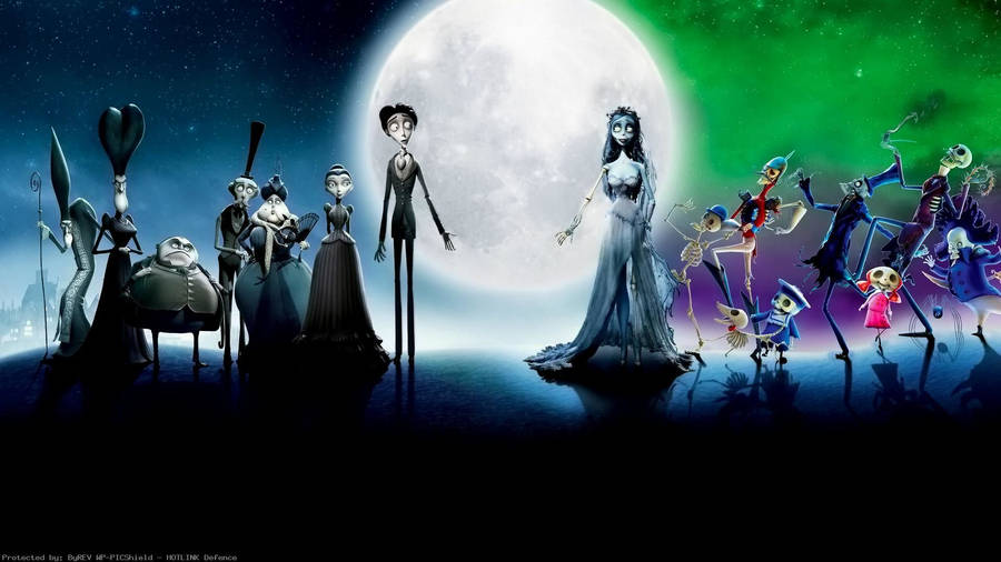The Nightmare Before Christmas X Corpse Bride Wallpaper