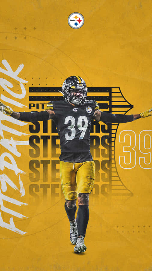 The Official Logo Of The Nfl's Pittsburgh Steelers Team Wallpaper