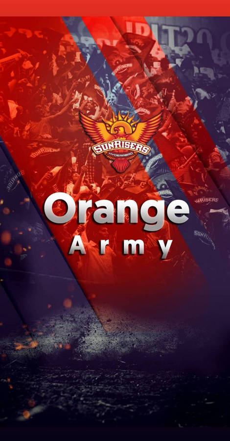 The Orange Army Rises - Sunrisers Hyderabad Poster Wallpaper