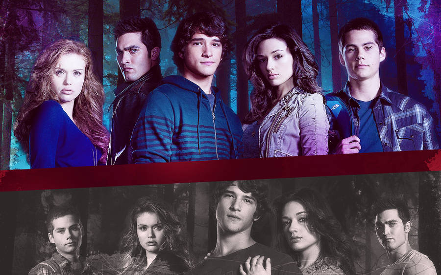 The Original Crew From Teen Wolf Series Wallpaper