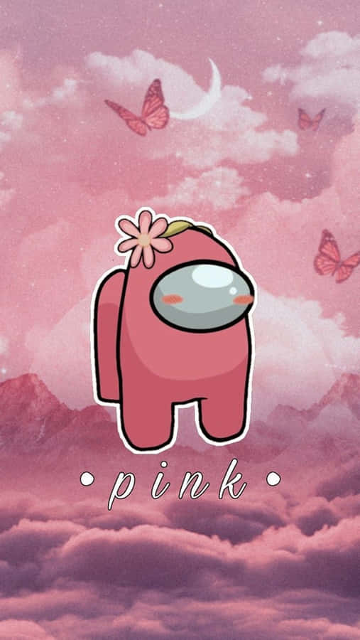 The Pink Among Us Crewmate Stands Out From The Rest. Wallpaper