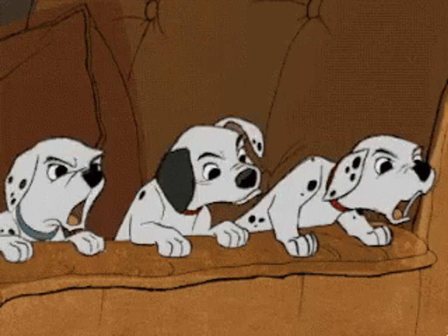 The Pongo And Perdita With Their Puppies In The Iconic Movie 101 Dalmatians Wallpaper