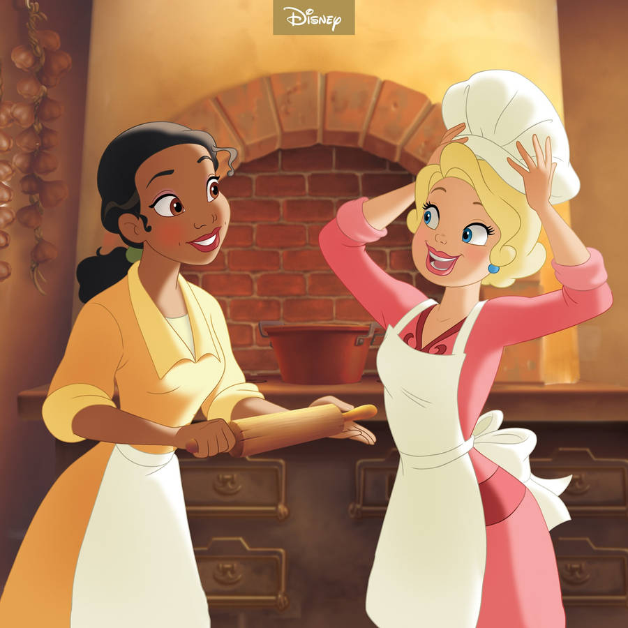 The Princess And The Frog Cooking Best Friends Wallpaper