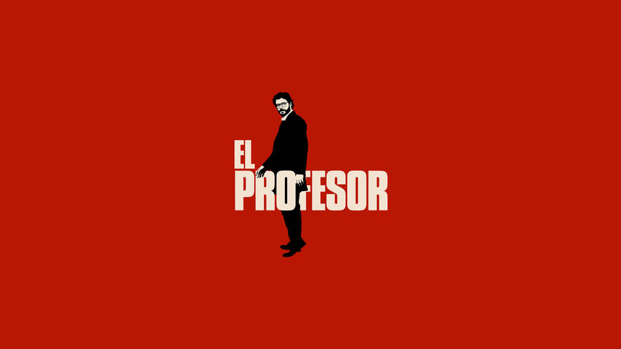 The Professor Money Heist Poster Wallpaper