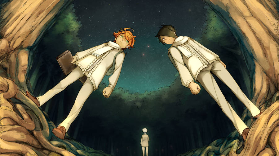 The Promised Neverland In The Woods Wallpaper