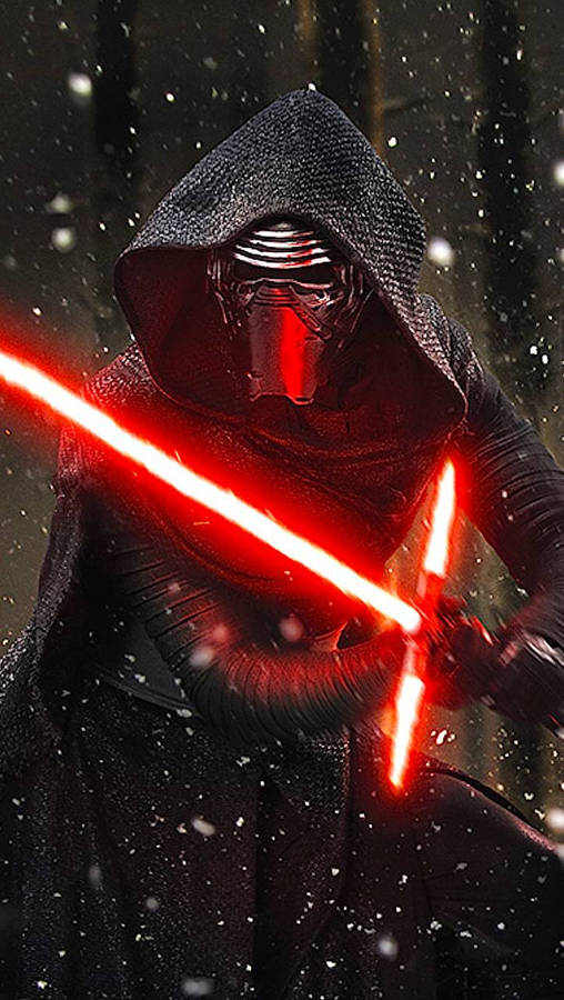 The Red-bladed Lightsaber Kylo Ren Wallpaper