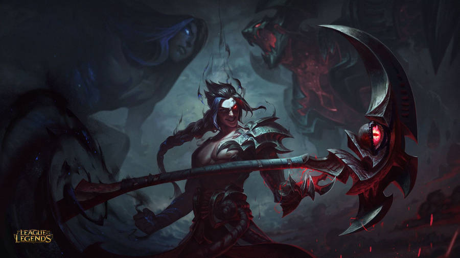 The Shadow Reaper Kayn Lol Wallpaper