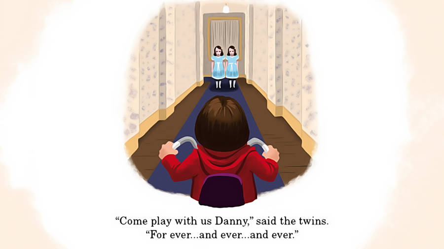 The Shining Danny Meets Twins Wallpaper