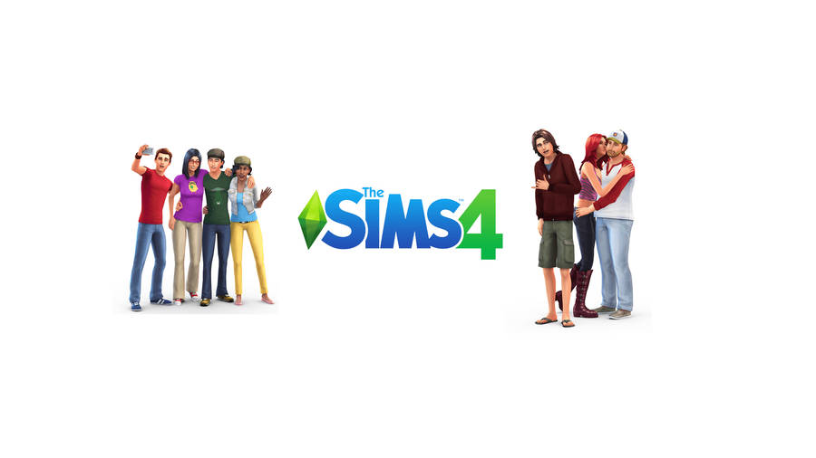 The Sims Characters Poster Wallpaper