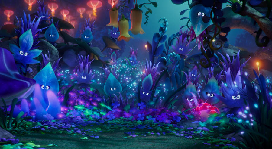 The Smurfs Glowing Hidden Village Wallpaper