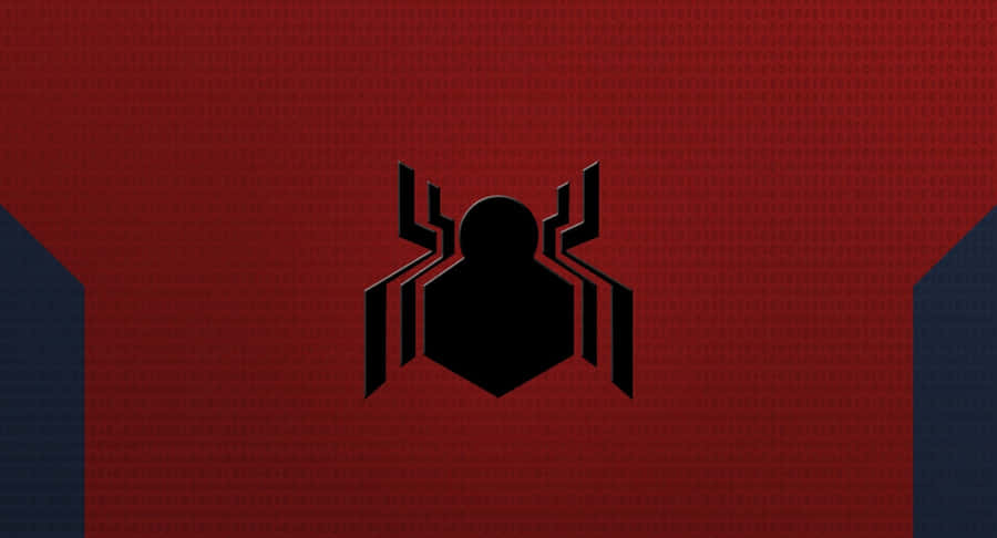 The Spider Man Logo Adorns The Iconic Red And Blue Suit Worn By The Classic Superhero. Wallpaper