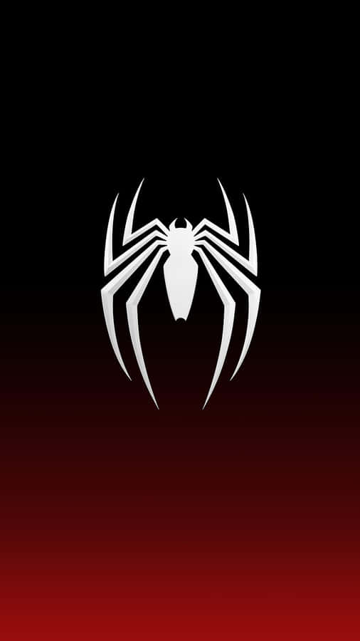 The Spider-man Logo On A Red Background Wallpaper