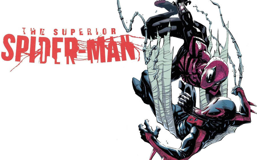 The Superior Spider-man With Logo Wallpaper