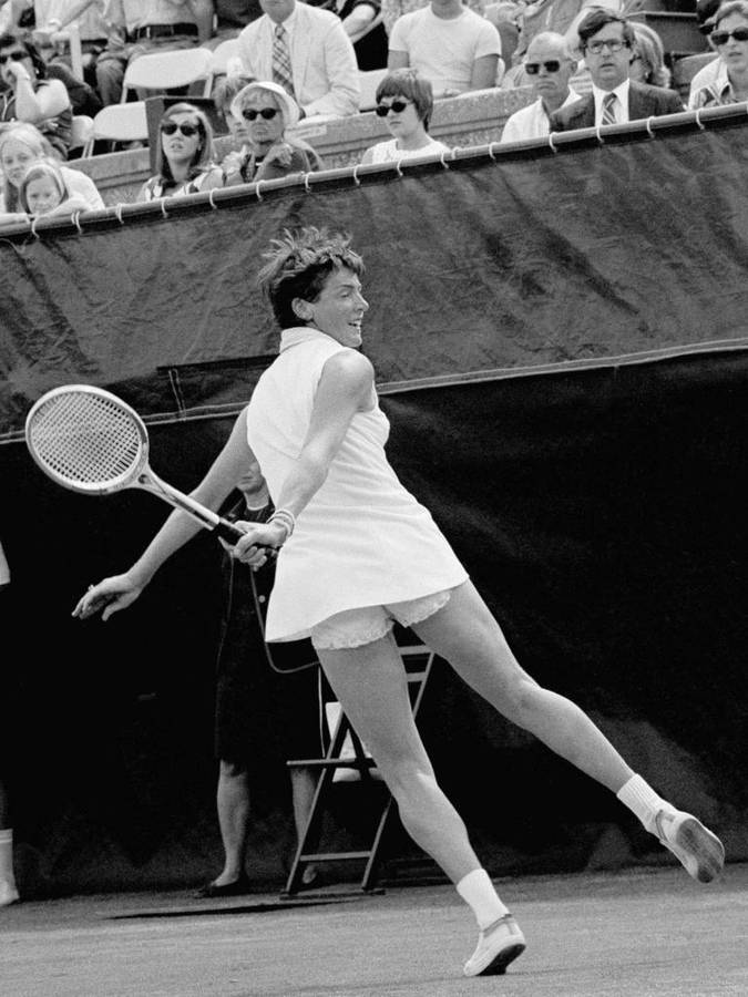 The Tennis Legend - Vintage Photograph Of Margaret Court Wallpaper