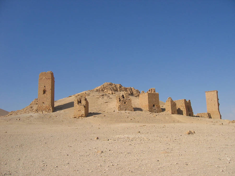 The Tomb Valley Palmyra, Syria Wallpaper