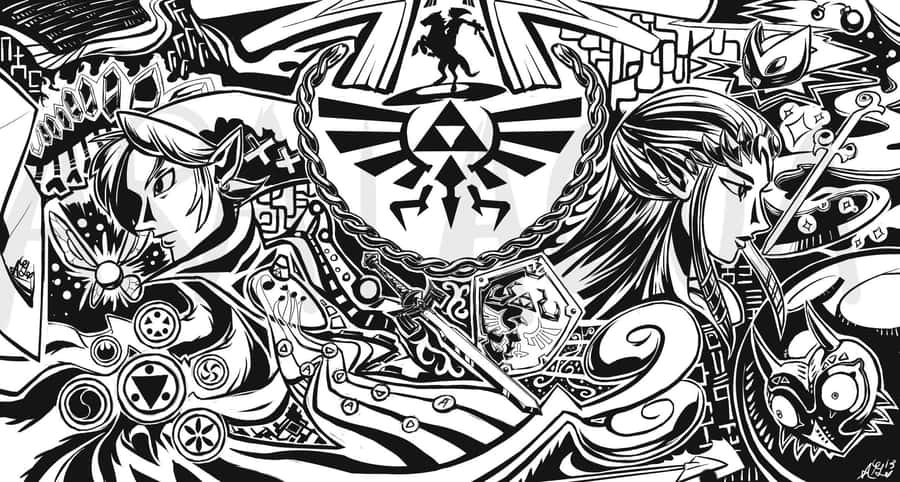 The Triforce, Symbolizing Power, Wisdom, And Courage Wallpaper