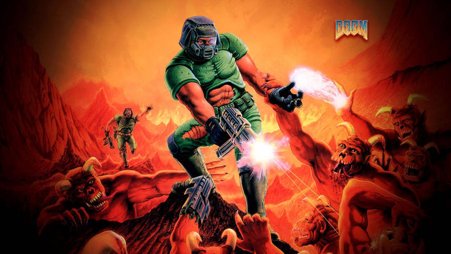 The Ultimate Doom Promotional Art Wallpaper