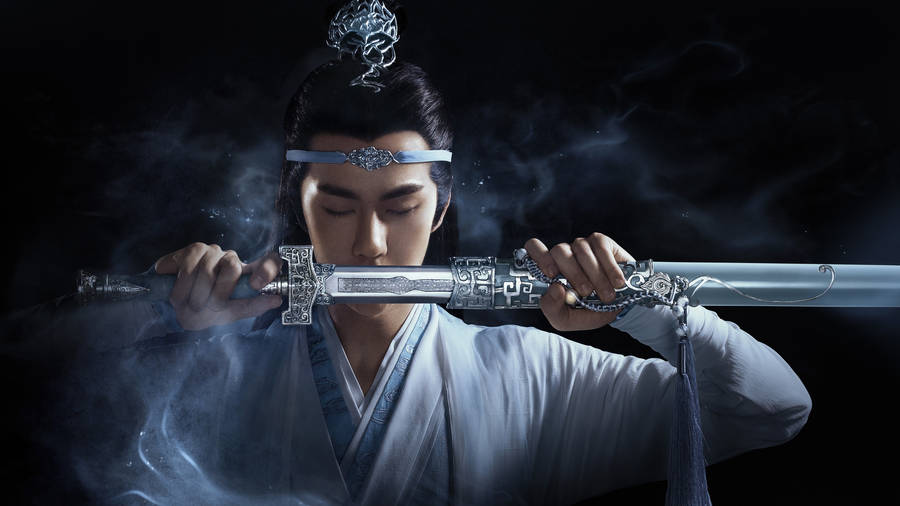 The Untamed Lan Wangji Bichen Poster Wallpaper