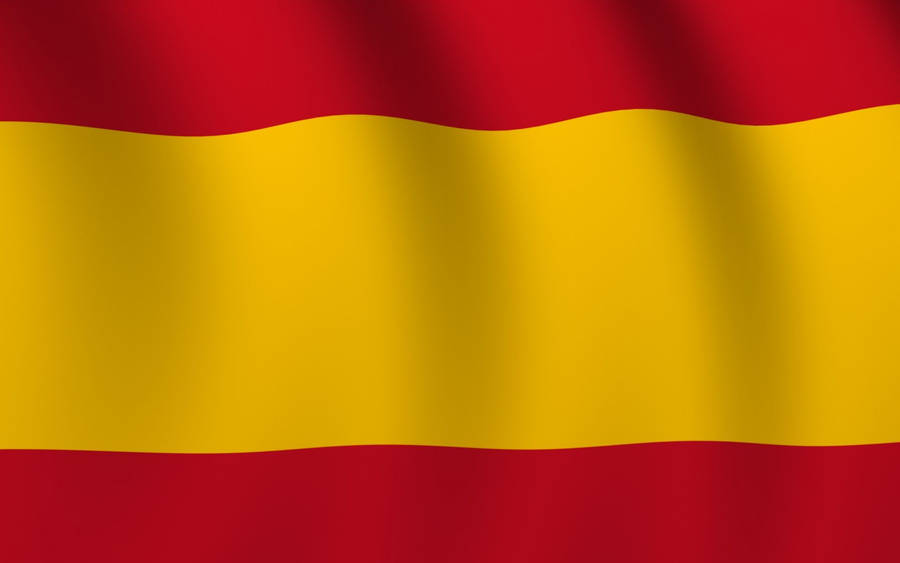 The Vibrant Display Of The National Flag Of Spain Wallpaper
