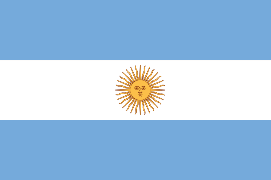 The Vibrant Flag Of Argentina - Vector Art Wallpaper