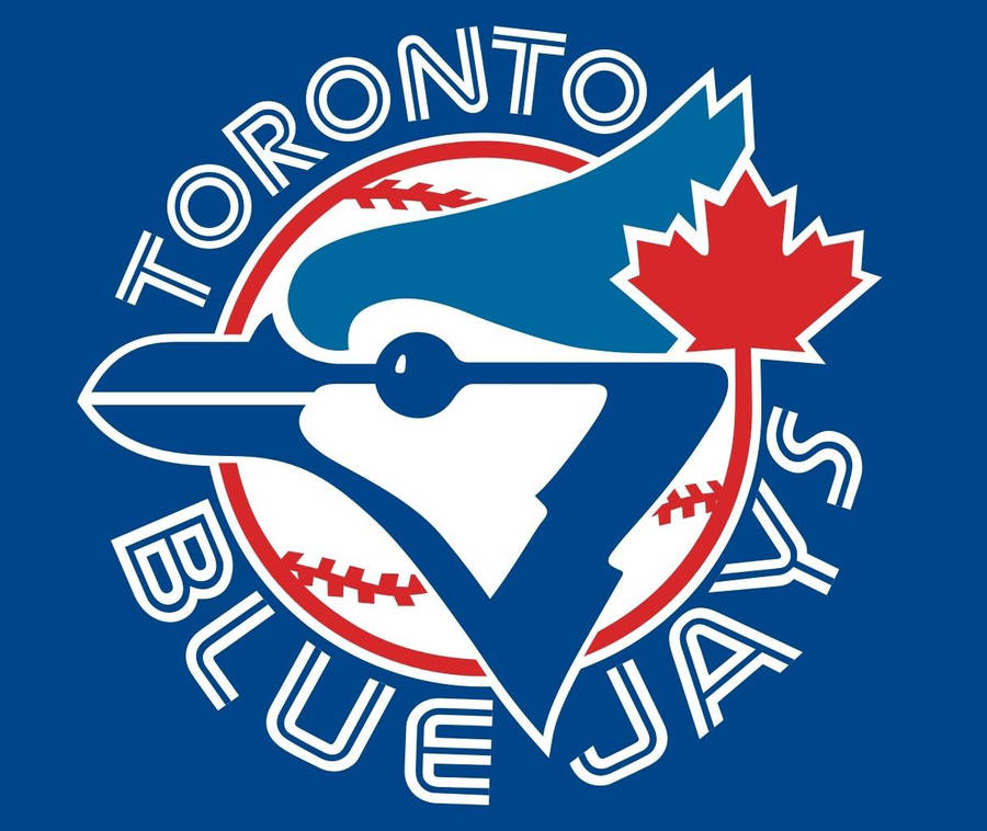 The Vintage Logo Of Toronto Blue Jays On A Vibrant Background. Wallpaper