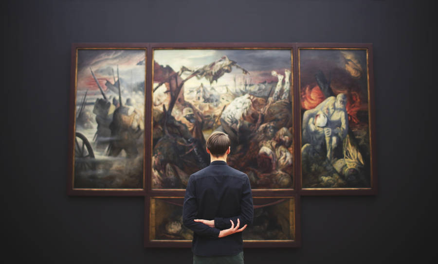 The War In An Art Gallery Museum Wallpaper