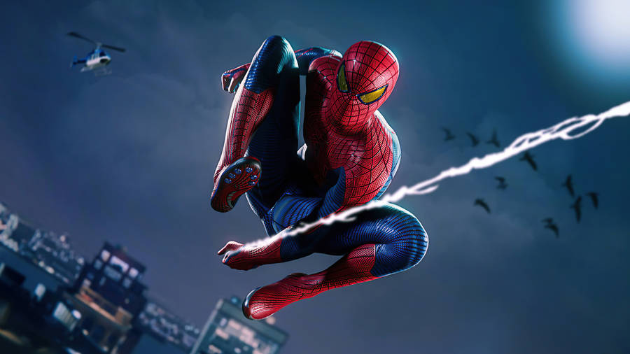 The Web Slinger Takes The Rooftops Of Manhattan By Storm. Wallpaper