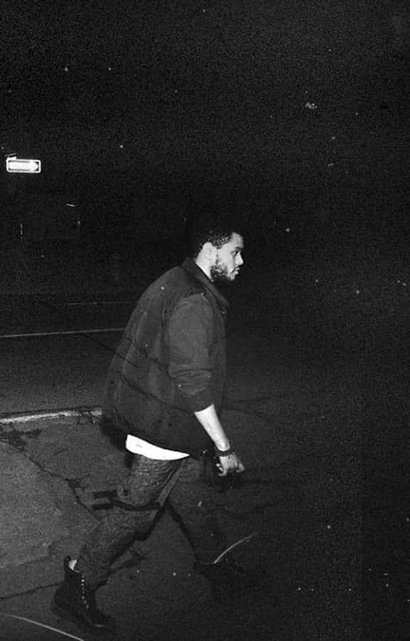 The Weeknd Monochrome Iphone Wallpaper