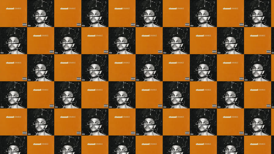 The Weeknd Tile Collage Wallpaper