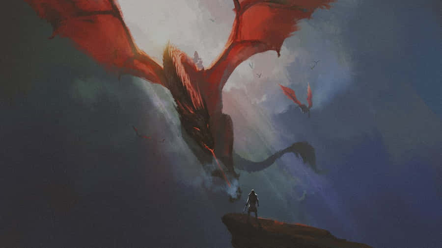 The Winged Monster Rodan Takes Flight Wallpaper