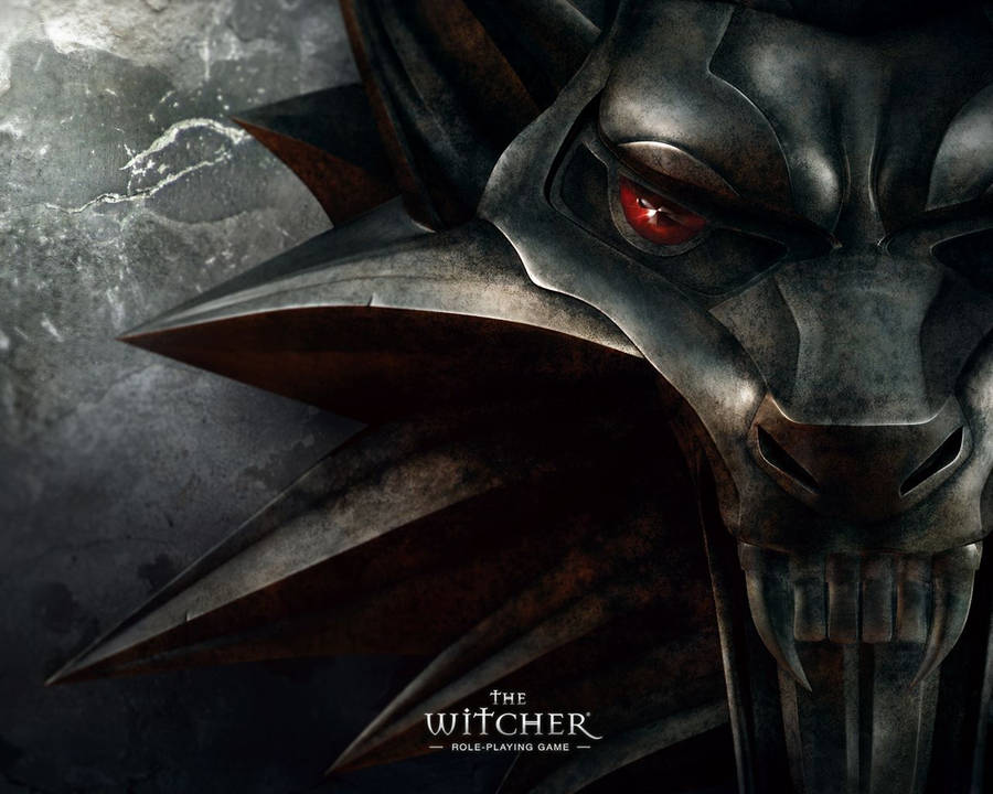 The Witcher Metal Medallion Close Up Wallpaper