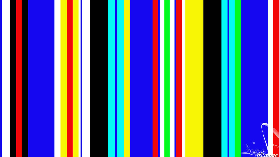 Thick And Thin Vertical Rainbow Stripes Wallpaper