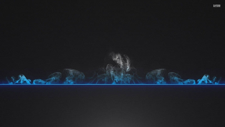 Thin Blue Line Smoke Wallpaper