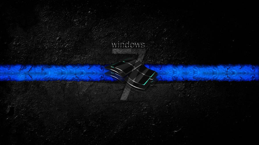 Thin Blue Line Windows 7 Wallpaper