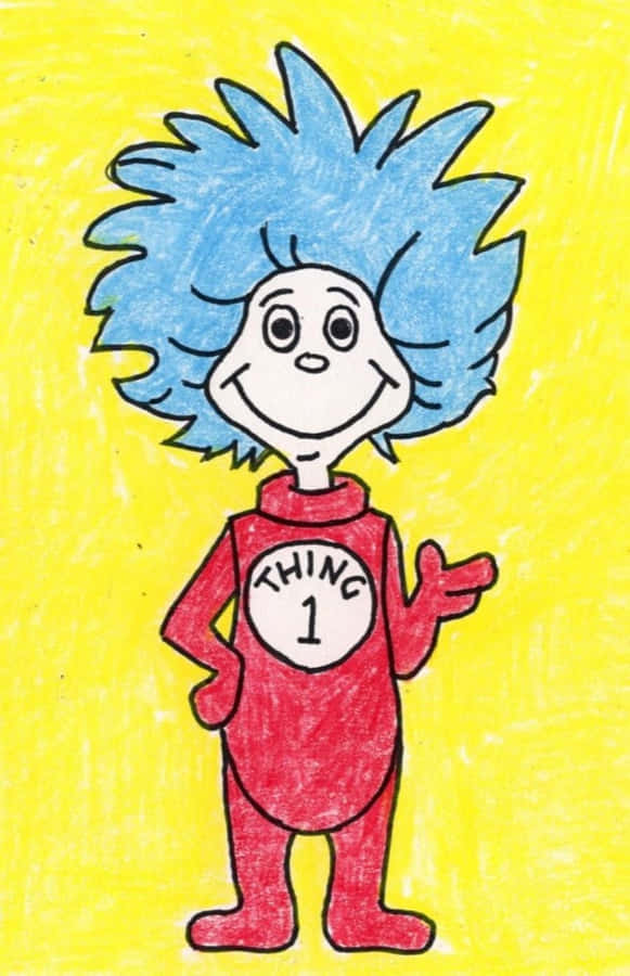 Thing1 Character Drawing Wallpaper