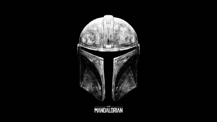 This Is The Way Mandalorian Helmet Textured Art Wallpaper