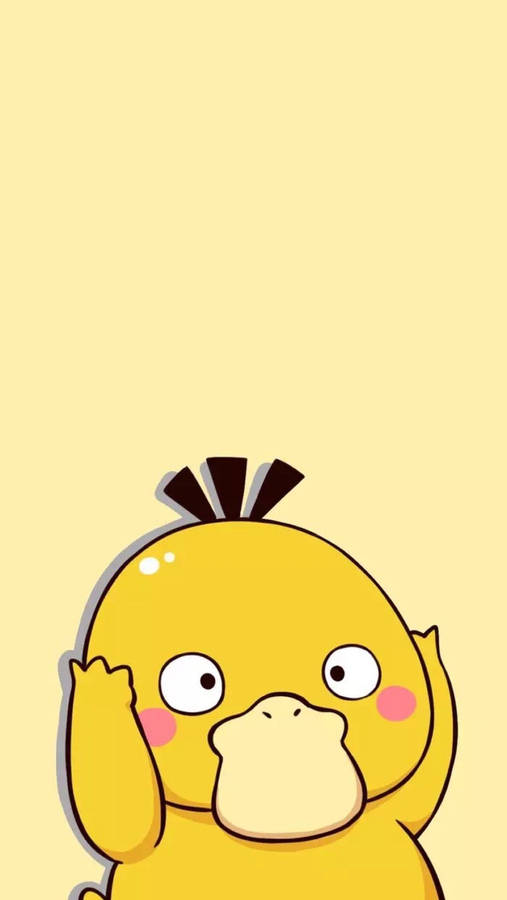 This Jolly Psyduck Is Ready For A Good Time! Wallpaper