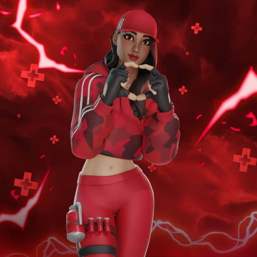 This Ruby Fortnite Skin Is Truly Unique And Stylish. Wallpaper