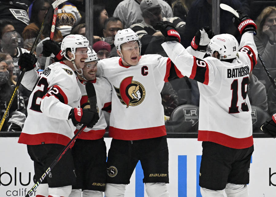 Thomas Chabotman Ottawa Senators Celebrating Wallpaper