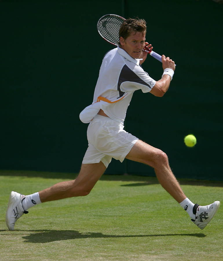 Thomas Enqvist Chasing A Ball Wallpaper