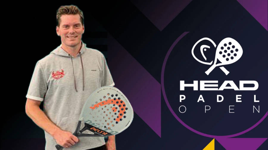 Thomas Enqvist In Action During The Head Padel Open Wallpaper