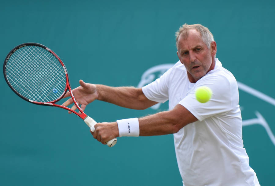 Thomas Muster Anticipating A Ball Wallpaper