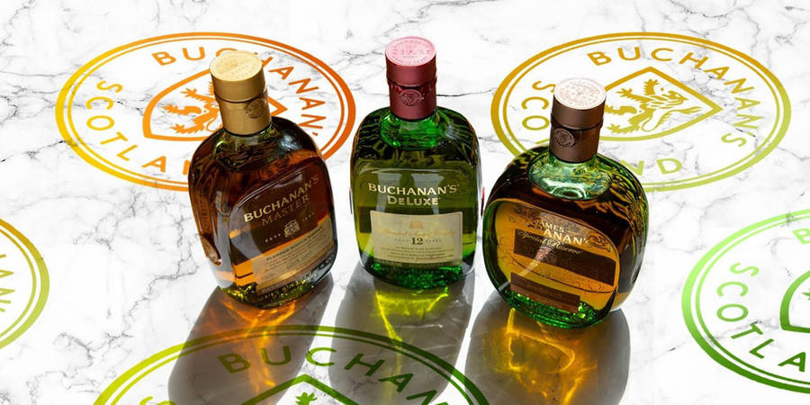 Three Blends Of Buchanan's Whiskey Wallpaper