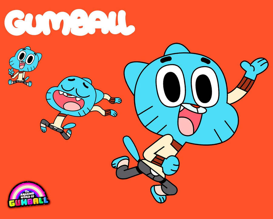 Three Gumball Positions Wallpaper